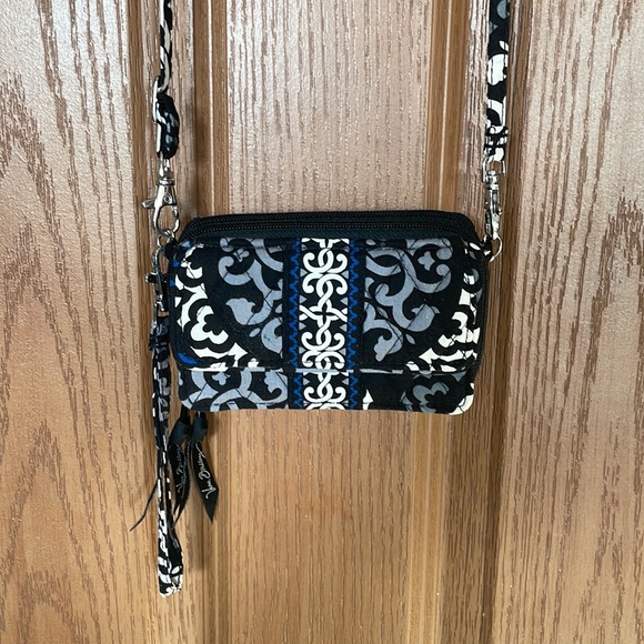Vera Bradley Handbags - Vera Bradley crossbody wallet, wrist strap included.